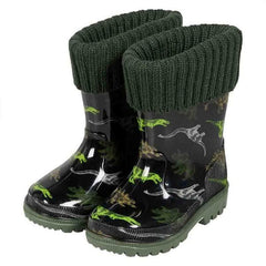 XQ Dětské boty s podšívkou - Dino