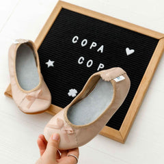 Copa cop kožené čapačky s mašlí - Růžové