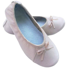 Copa cop kožené čapačky s mašlí - Růžové