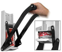 Nástěnný lis na plechovky 2v1