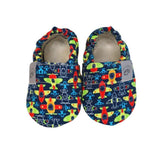 Copa cop Dětské textilní capáčky Barefoot - Letadlo