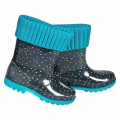 XQ Dětské boty s podšívkou - Tečky