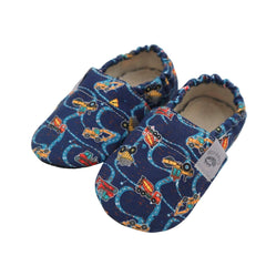 Copa cop Dětské textilní pantofle naboso - Trucks