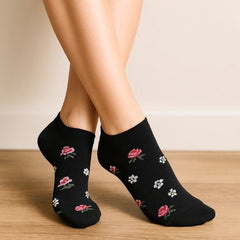 Nízké dámské ponožky Flowers – 3 páry