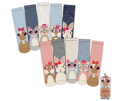 Ponožky Animals with glasses – 5 párů