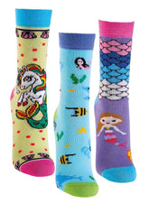 Dětské ponožky Mermaid – 3 páry