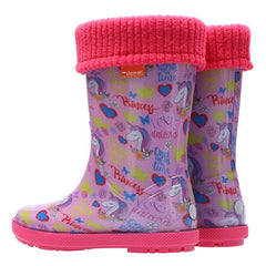 Demar dětské podšité holínky - Unicorn