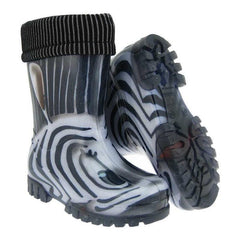 Demar dětské podšité holínky - Zebra