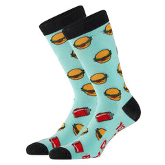 turkizno crne nogavice burger