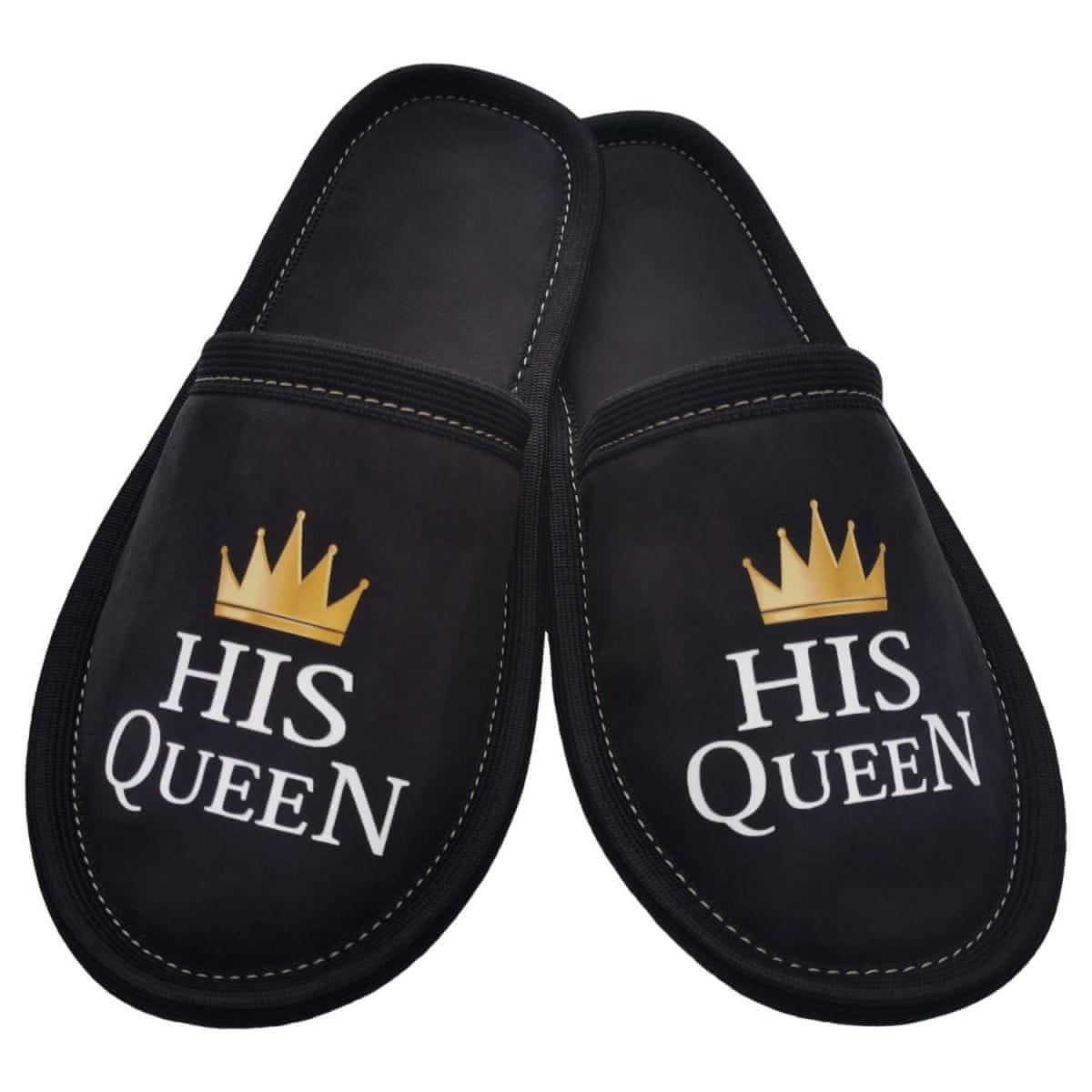 Copa cop pantofle s potiskem - His Queen