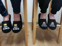 Copa cop papuče s potiskem - Her King