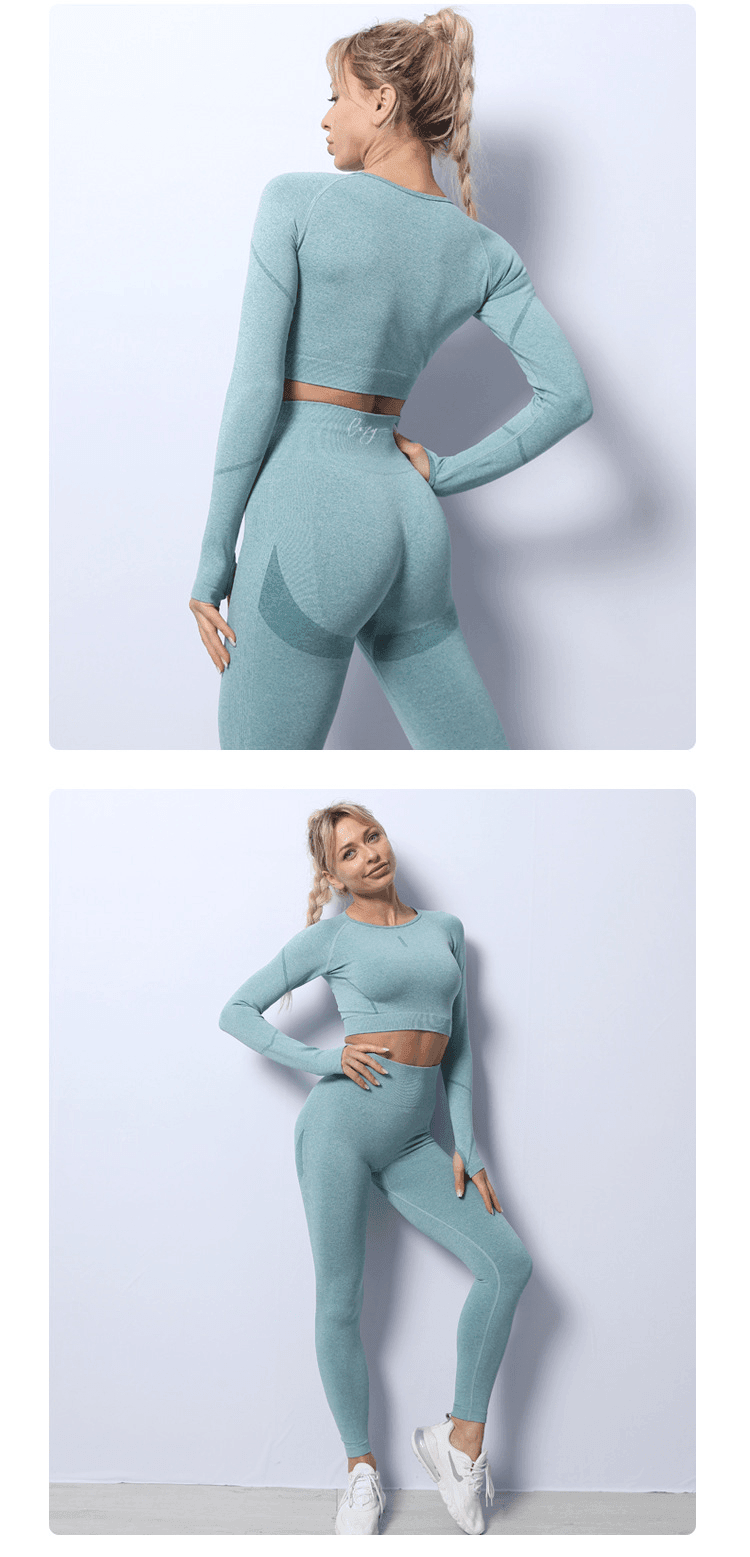 Dámské sportovní legíny CozyLeggings - zelené