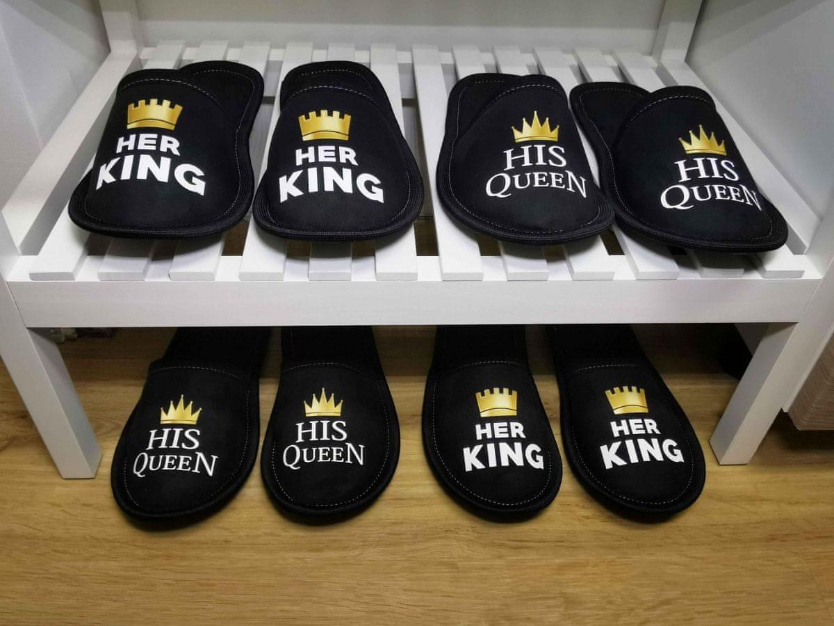 Copa cop papuče s potiskem - Her King
