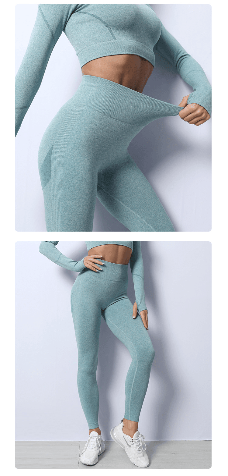 Dámské sportovní legíny CozyLeggings - zelené