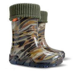 Demar dětské podšité holínky - Camo