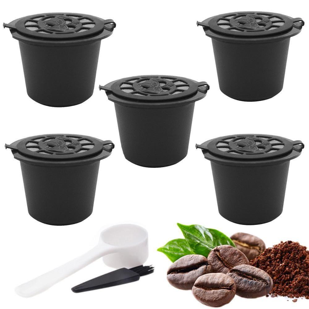 Kávové kapsle Nespresso pro opakované použití - 5 ks