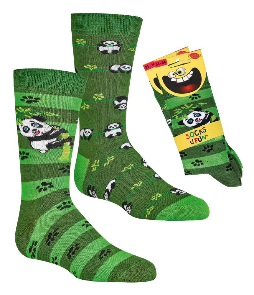 Dětské bambusové ponožky Panda – 2 páry