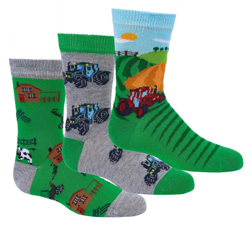 Vysoké ponožky Traktor – 3 páry
